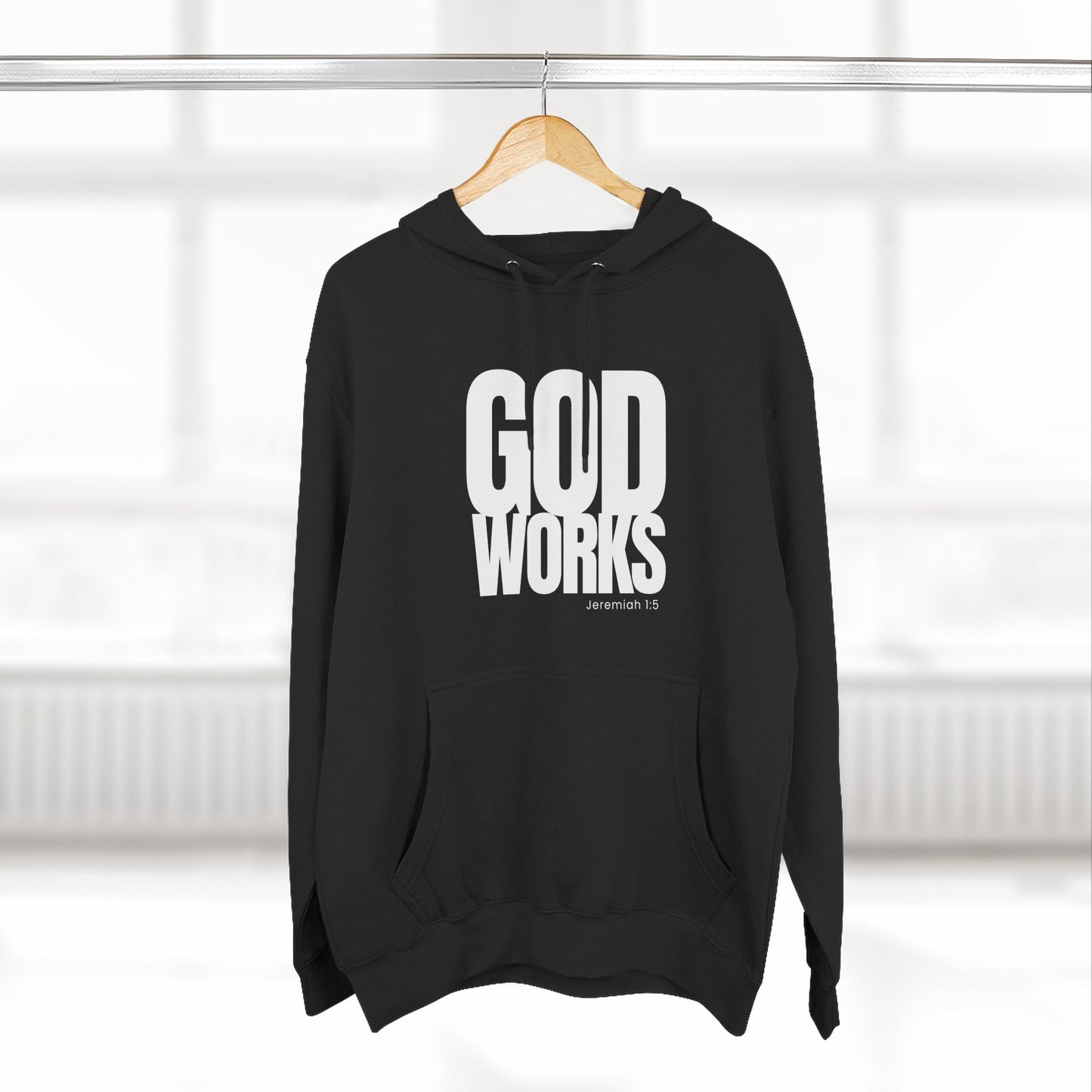 The God Works Collection — Black Fleece Logo Pullover