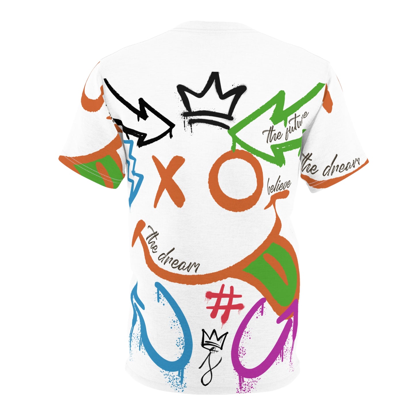Vibrant Graphic Unisex Cut & Sew Tee - Express Yourself Shirt, Trendy Streetwear, Unique Gift, Art-Inspired Fashion, Summer Essential