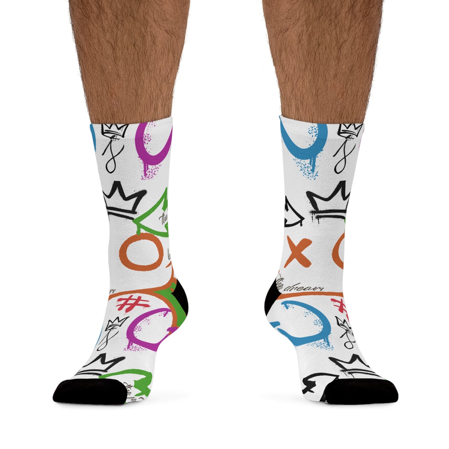 Poly Socks - The Dreamer Collection Colorful, Graffiti, Recycled Unique Street Art Design