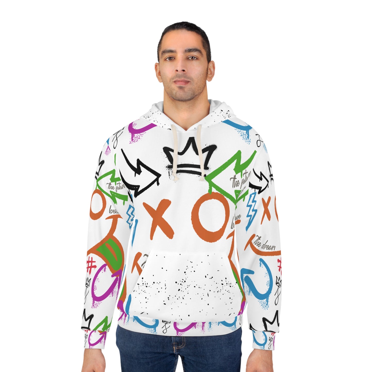 Hoodie - The Dreamer Collection, Colorful, Street Art Inspired Design