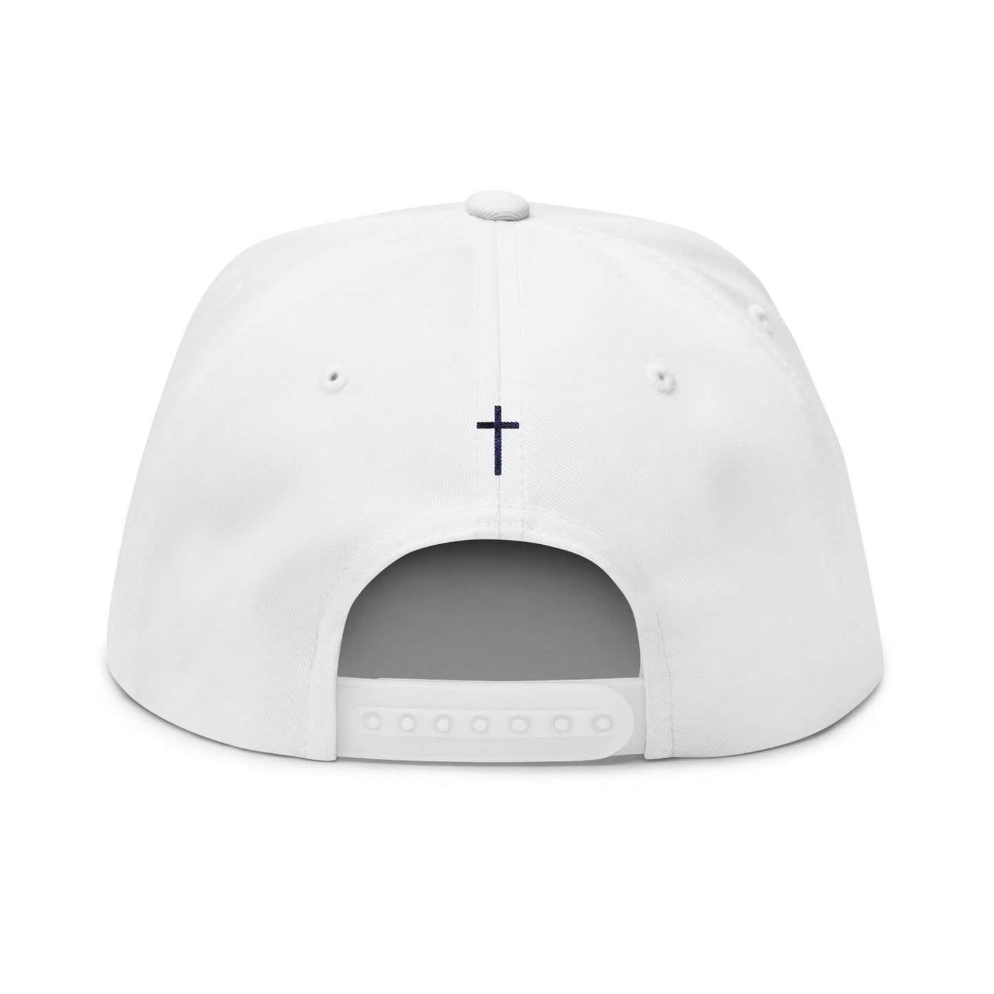 Embroidered Flat Bill Cap - Faith and Perseverance Vintage Baseball Style