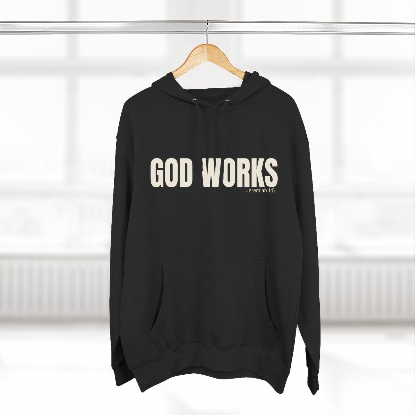 Three-Panel Fleece Hoodie