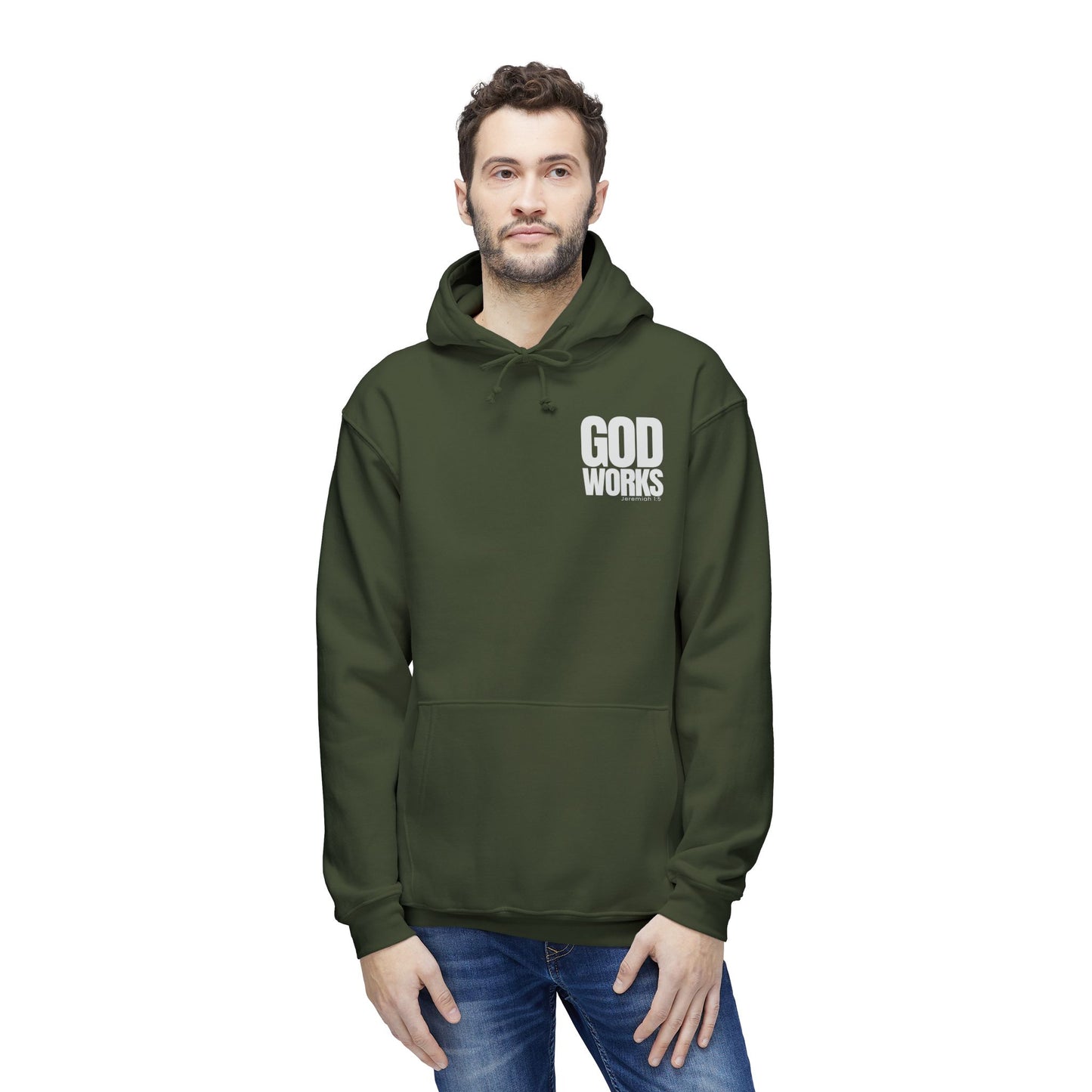 God Works Hoodie — Faith-Based Pullover Hooded Sweatshirt