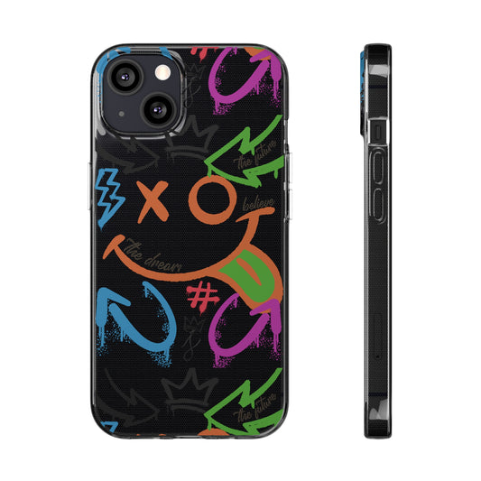 Phone Cases - The Dreamer Collection, Soft Colorful, Graffiti, Street Art Trendy Design