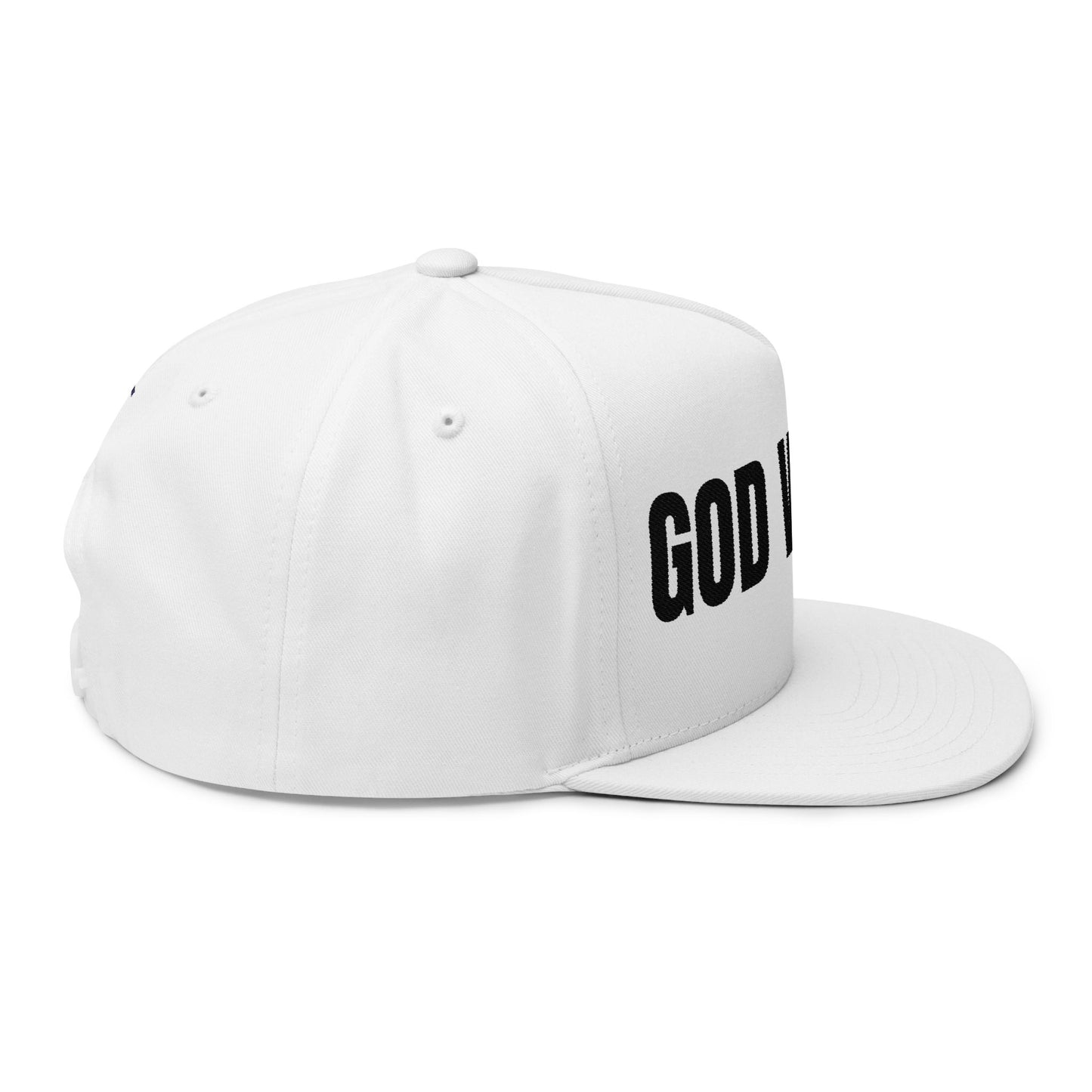 Embroidered Flat Bill Cap - Faith and Perseverance Vintage Baseball Style