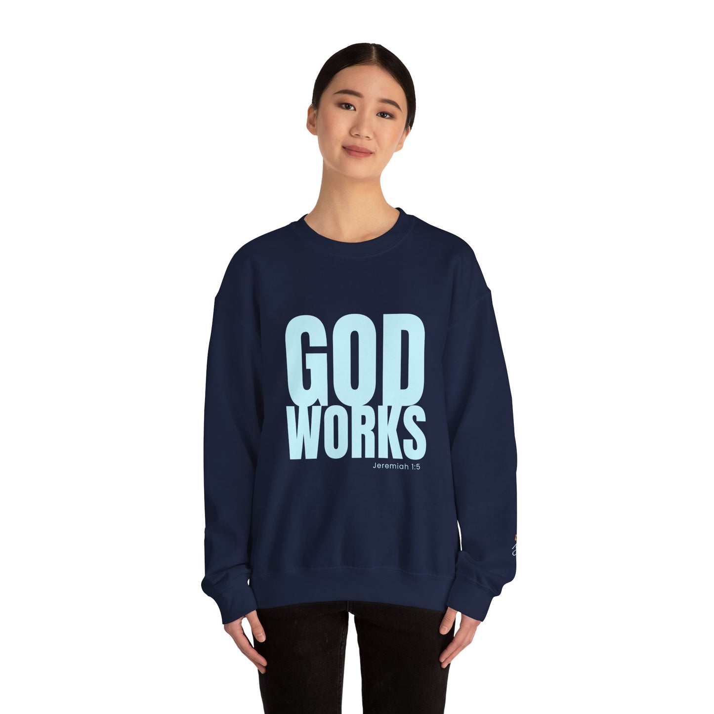 The "God Works" Inspirational Faith Pullover, Sweatshirt