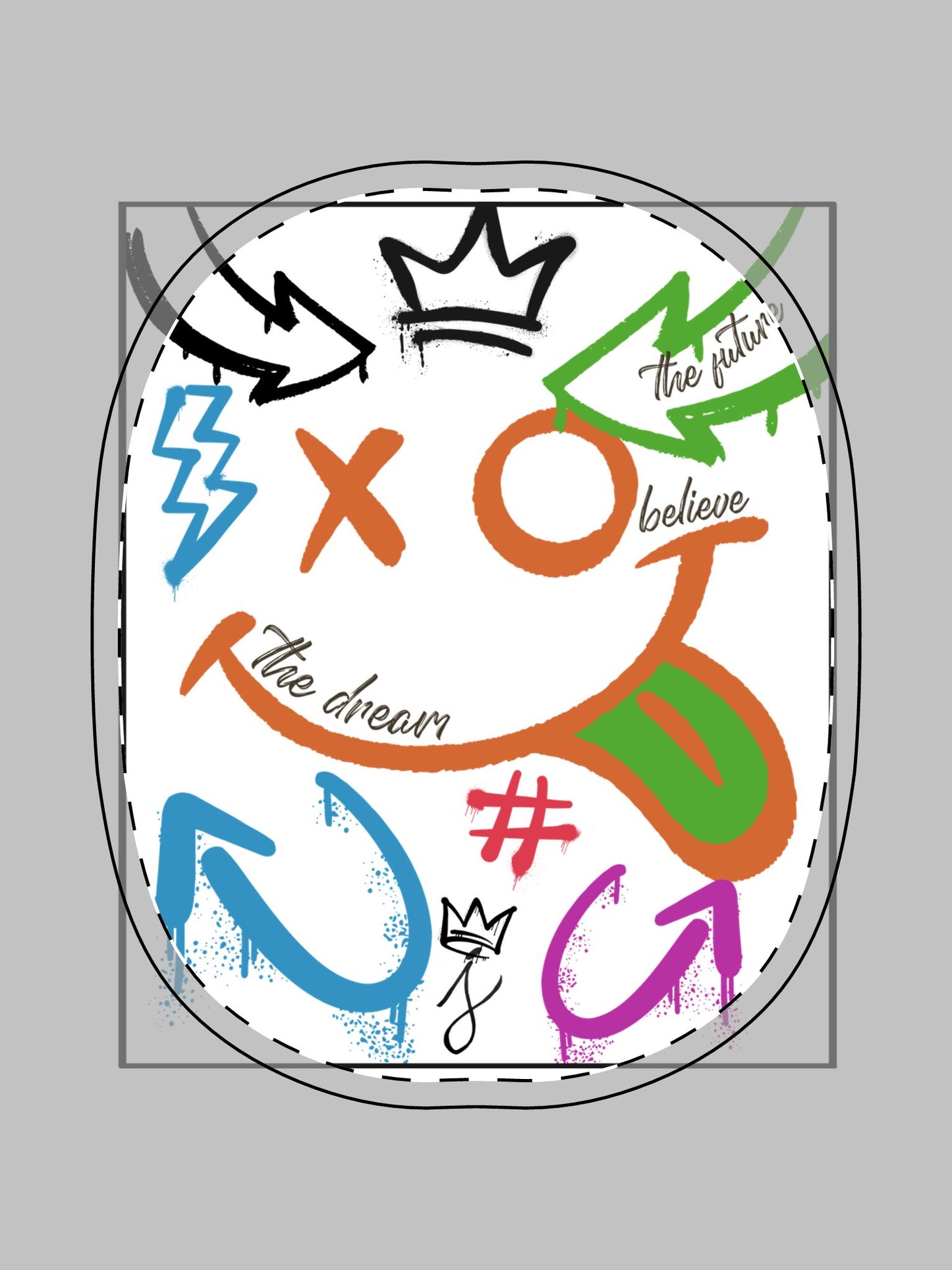 "The Dream Collection" Colorful AirPods Max Shell Case - Fun, Motivational Design