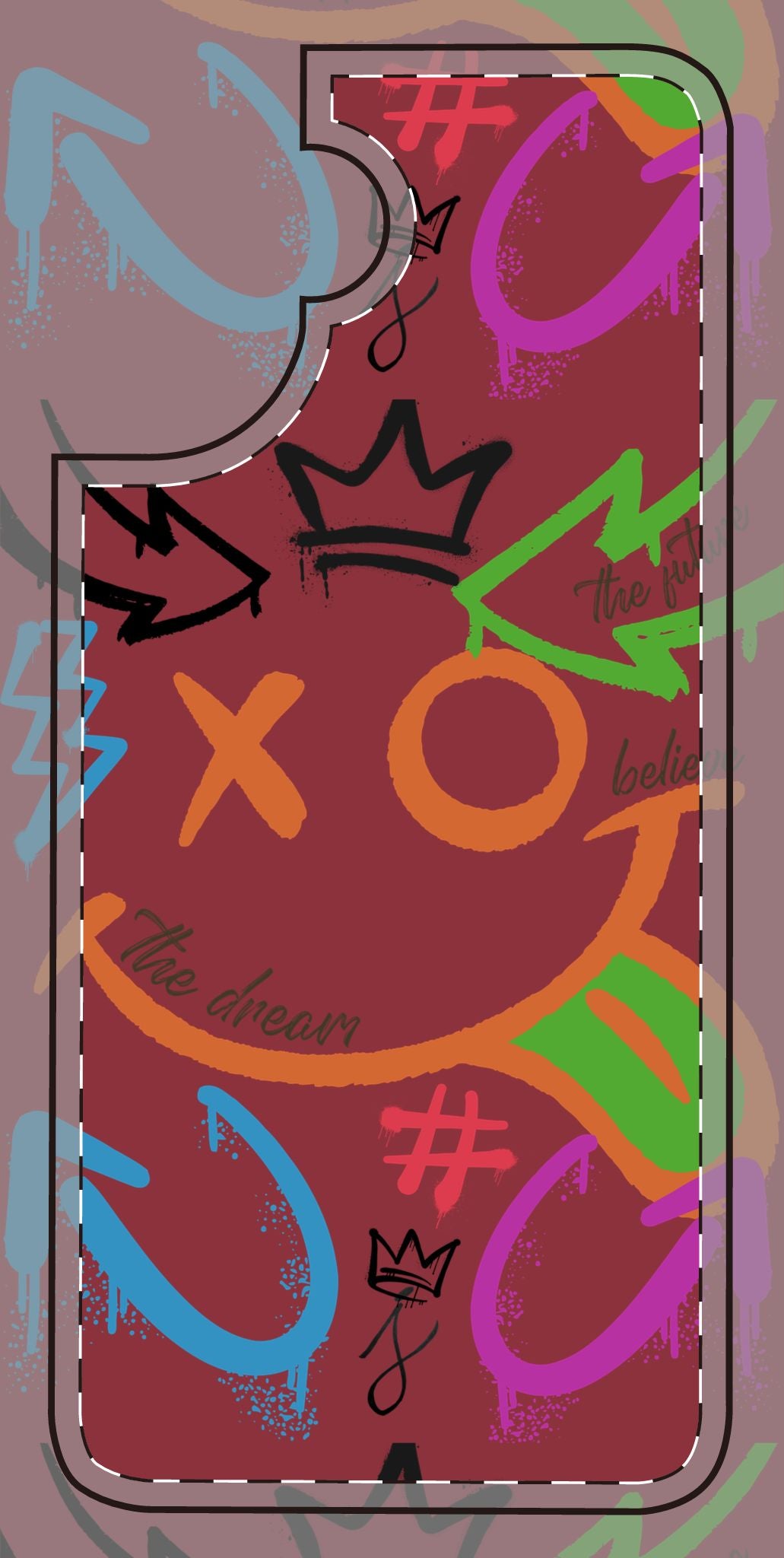 Phone Cases - The Dreamer Collection - Motivational, Colorful, Graffiti, Street Art Trendy Design