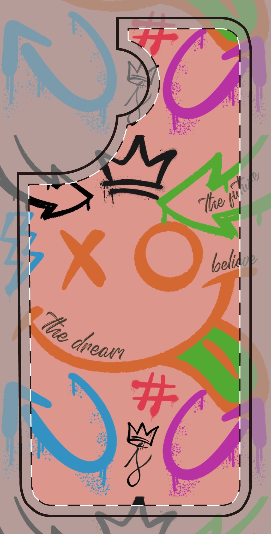 Phone Cases - The Dreamer Collection - Motivational, Colorful, Graffiti, Street Art Trendy Design