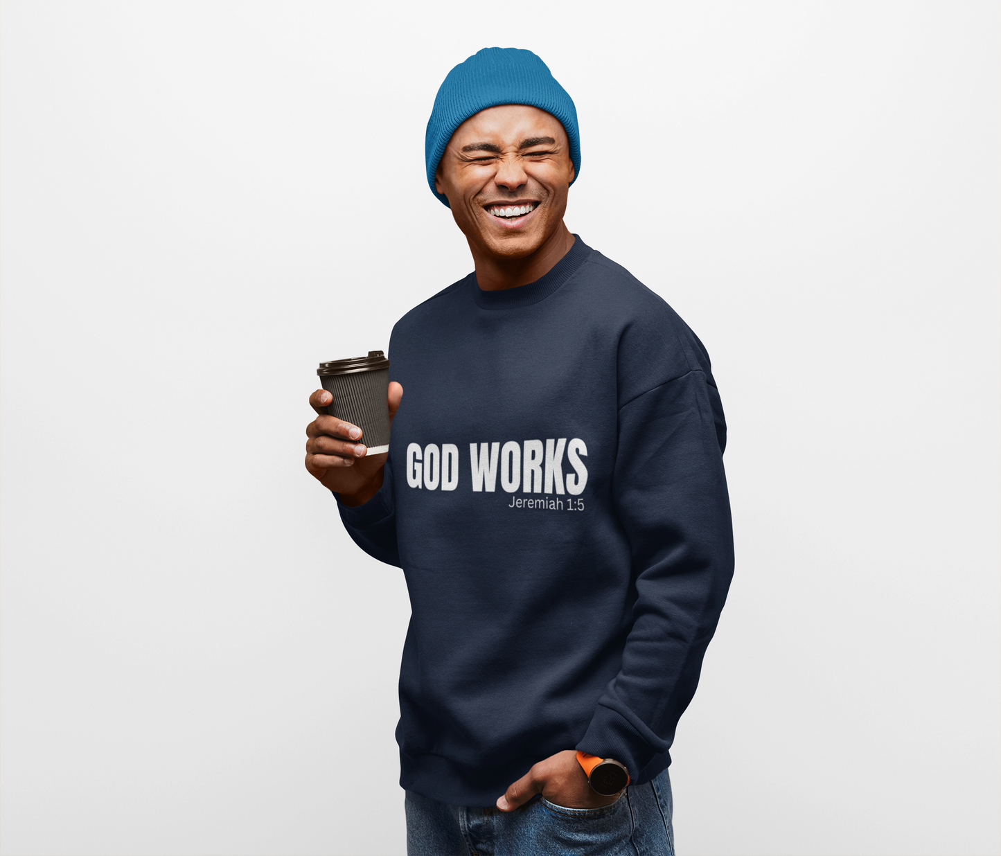 The "God Works" Unisex Crewneck Sweatshirt