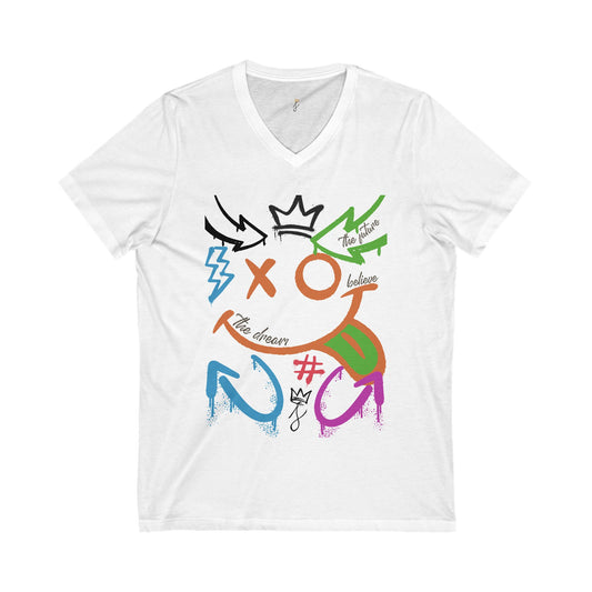 The Dreamer Collection Unisex Jersey Short Sleeve V-Neck Tee