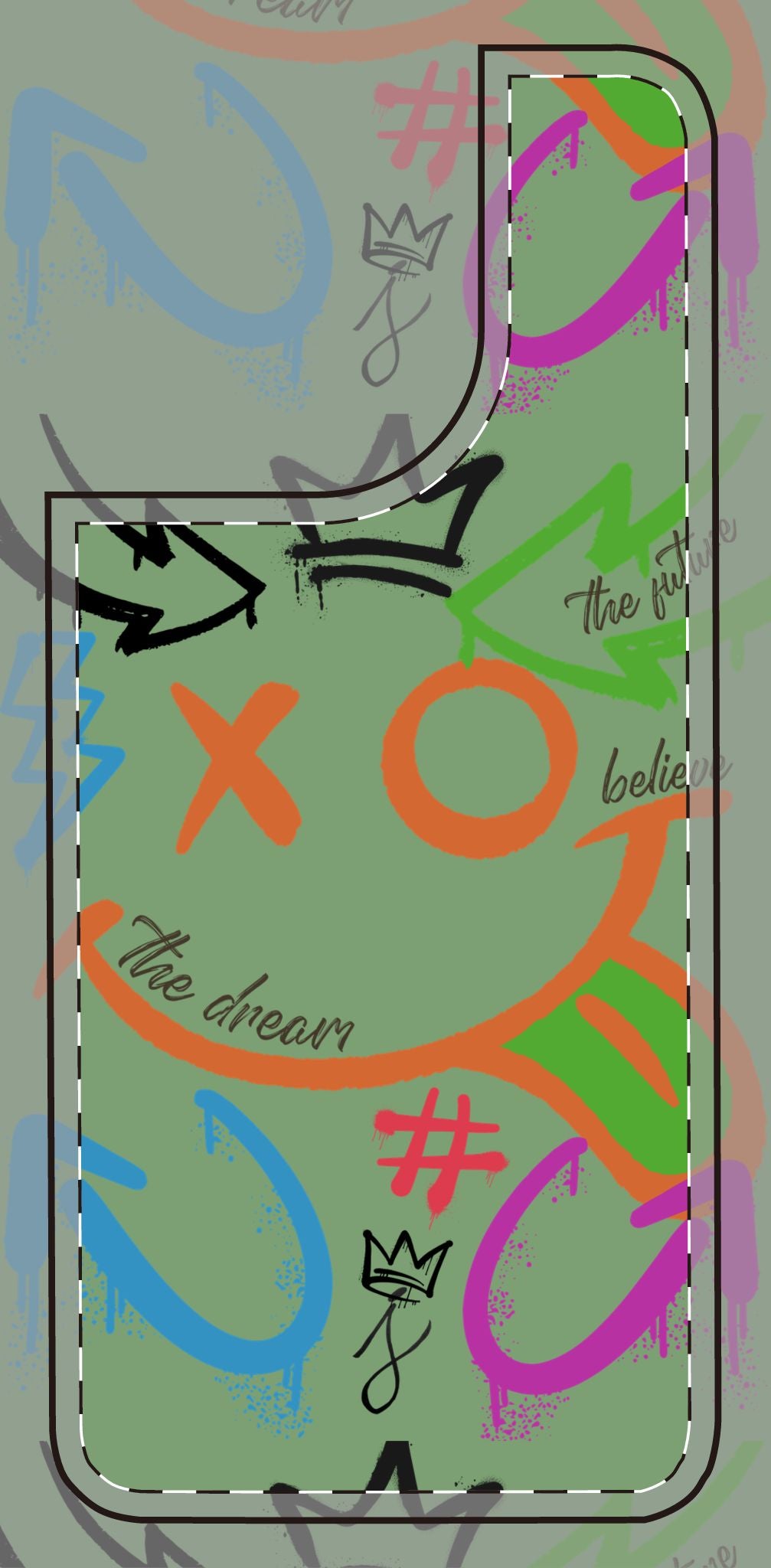 Phone Cases - The Dreamer Collection - Motivational, Colorful, Graffiti, Street Art Trendy Design