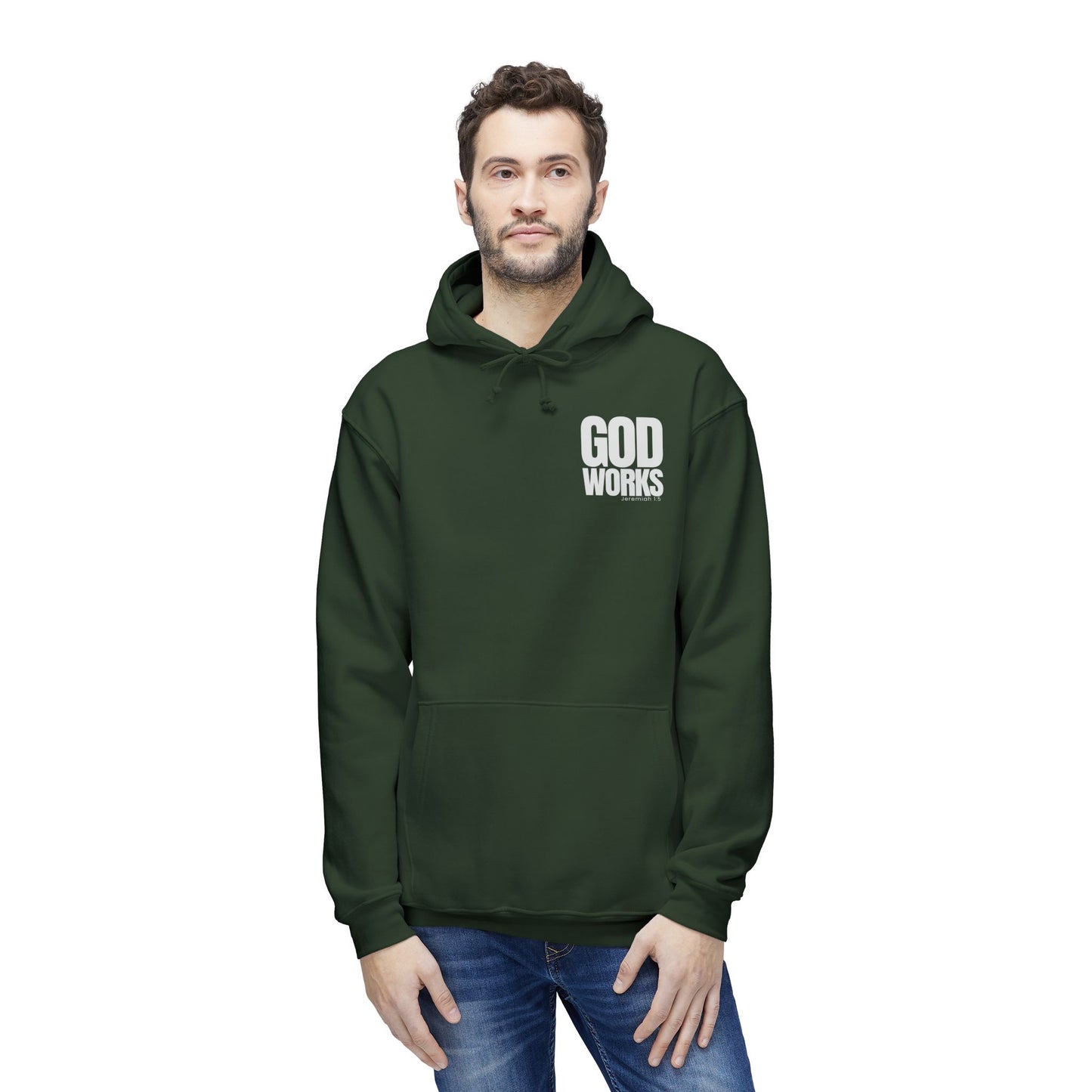God Works Hoodie — Faith-Based Pullover Hooded Sweatshirt