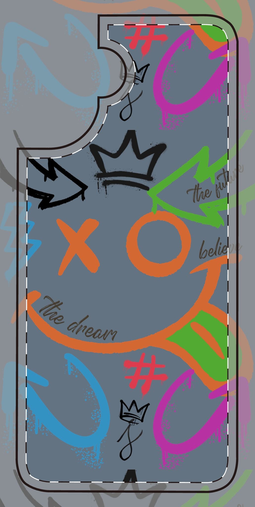 Phone Cases - The Dreamer Collection - Motivational, Colorful, Graffiti, Street Art Trendy Design