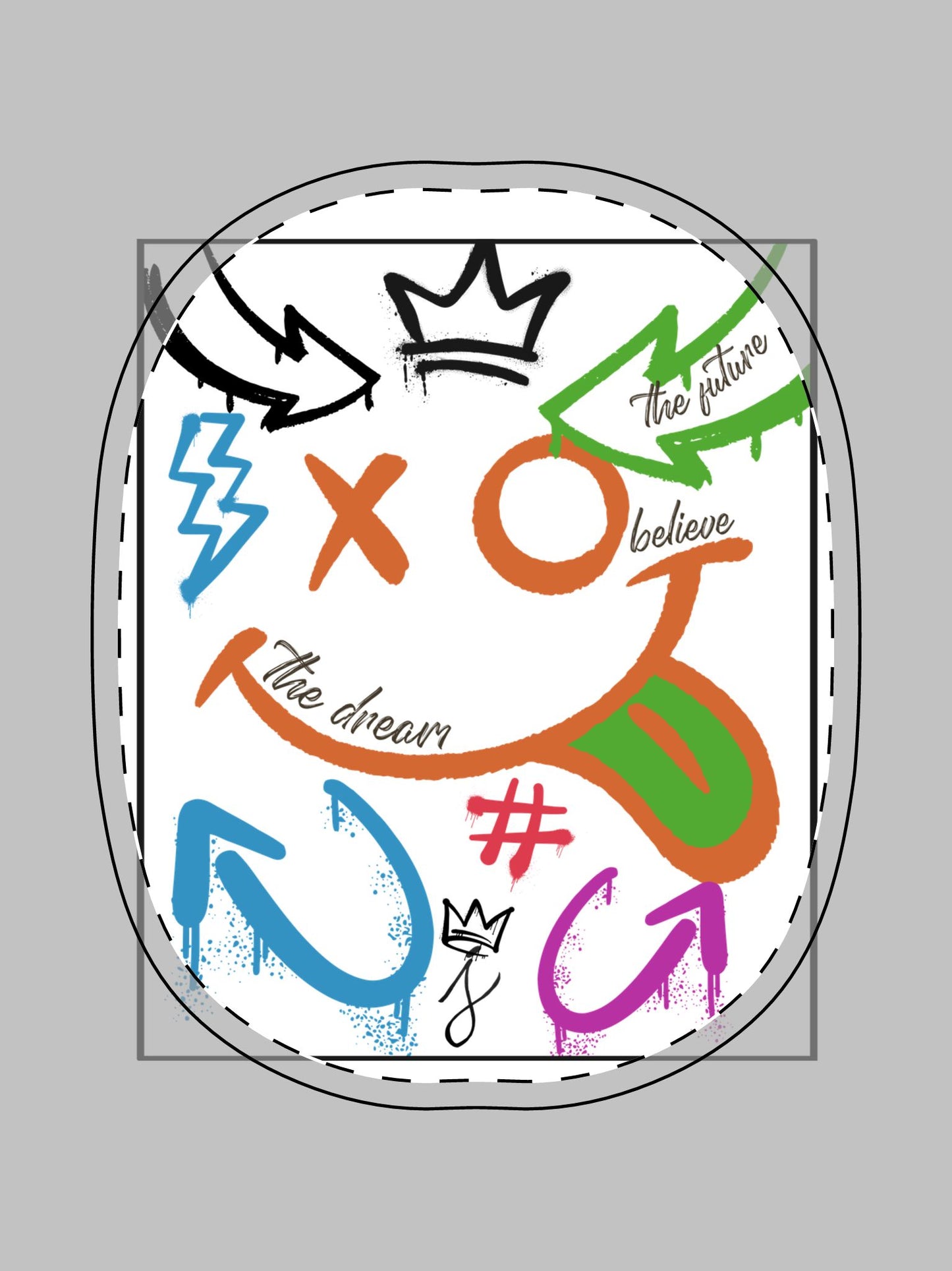 "The Dream Collection" Colorful AirPods Max Shell Case - Fun, Motivational Design