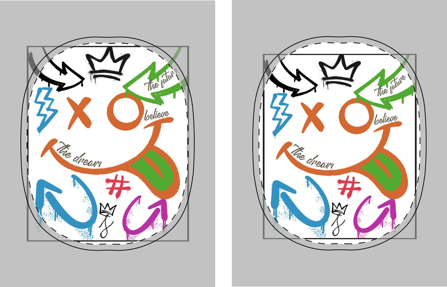 "The Dream Collection" Colorful AirPods Max Shell Case - Fun, Motivational Design