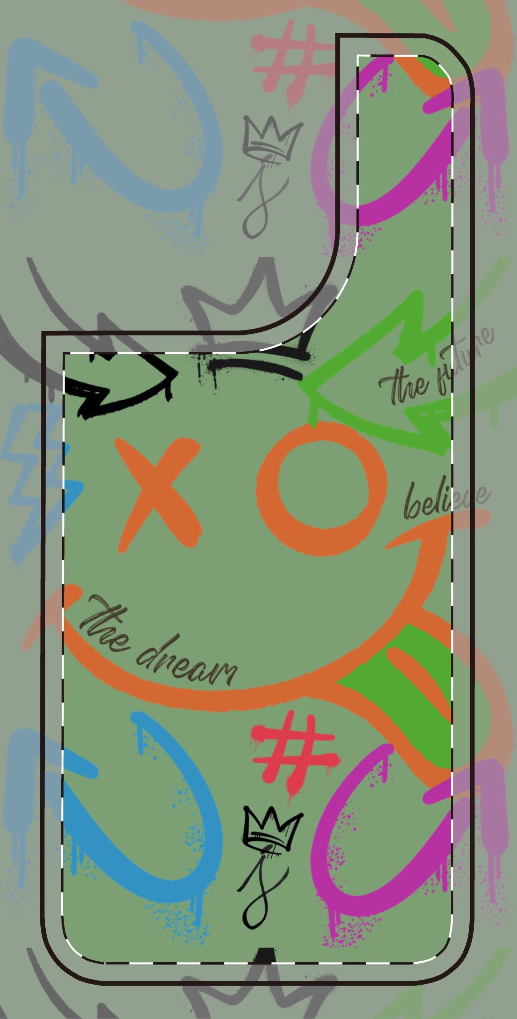 Phone Cases - The Dreamer Collection - Motivational, Colorful, Graffiti, Street Art Trendy Design