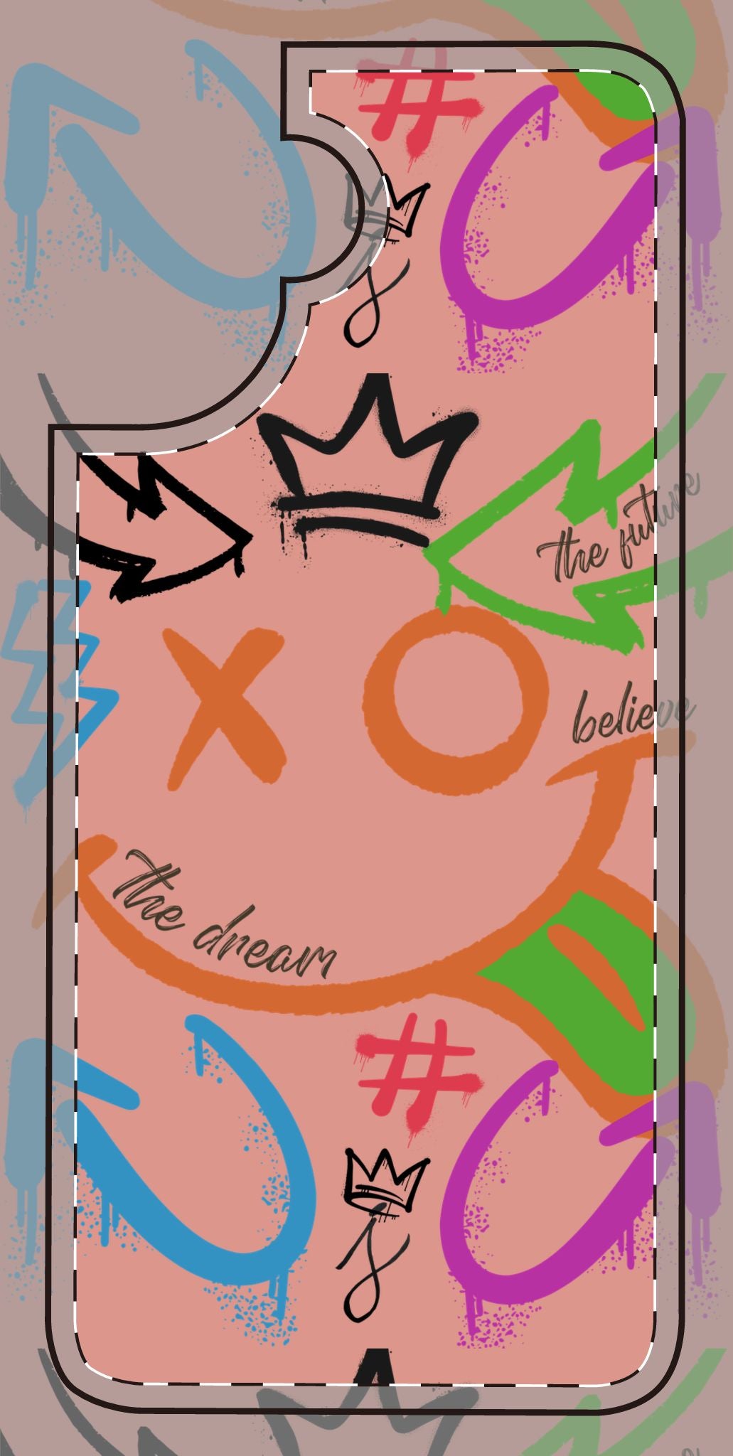 Phone Cases - The Dreamer Collection - Motivational, Colorful, Graffiti, Street Art Trendy Design
