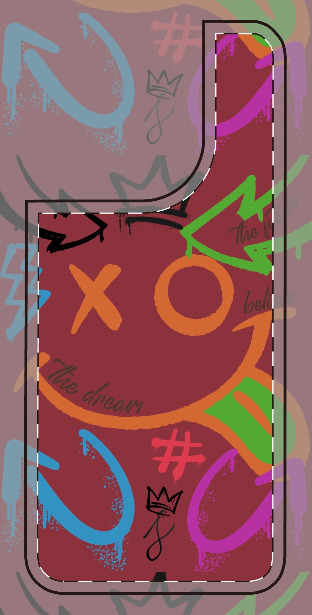 Phone Cases - The Dreamer Collection - Motivational, Colorful, Graffiti, Street Art Trendy Design