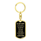 To My Son Always Remember Dog Tag Keyring, Valentine's Gift for Him/Son