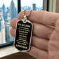 From Dad To My Son Always Remember Dog Tag, Gift for Son, Valentine's Day Gift