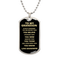 From Grandmother To My Grandson Always Remember Dog Tag, Gift for Son