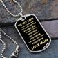 From Mom To My Son Always Remember Dog Tag, Gift for Son