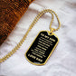 From Dad To My Son Always Remember Dog Tag, Gift for Son, Valentine's Day Gift