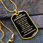 From Grandmother To My Grandson Always Remember Dog Tag, Gift for Son