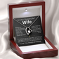 To My Wife - I Love You Always & Forever, Necklace  Gift Set, Gift for Her
