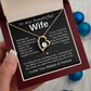 To My Wife - I Love You Always & Forever, Necklace  Gift Set, Gift for Her