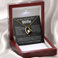 To My Wife - I Love You Always & Forever, Necklace  Gift Set, Gift for Her