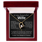To My Wife - I Love You Always & Forever, Necklace  Gift Set, Gift for Her