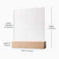 Gift For Wife Red Heart Clear Square Acrylic Block -  Keepsake Gift