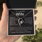 To My Wife - I Love You Always & Forever Necklace - Gift Set