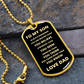 From Dad To My Son Always Remember Dog Tag, Gift for Son, Valentine's Day Gift